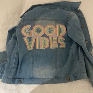 “GOOD VIBES” tween jacket! Size 14
